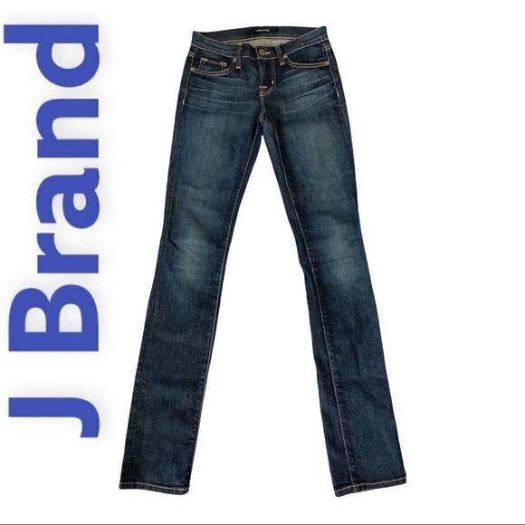 J Brand- Skinny Low Rise Blue Jeans Excellent Condition. Size 24 - Picture 1 of 6